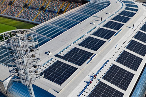 Il Parco solare del Bluenergy Stadium al centro della prima comunità energetica del calcio